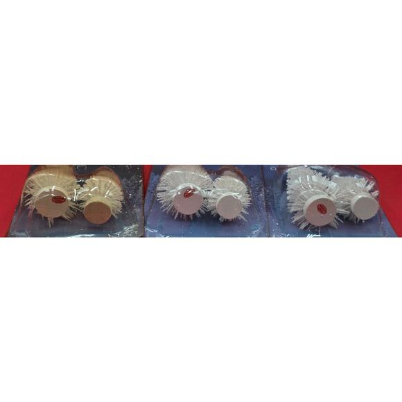 6 Cobblestone Corners Coordinating Accessories Pure White Snow Christmas Trees - Picture 2 of 3